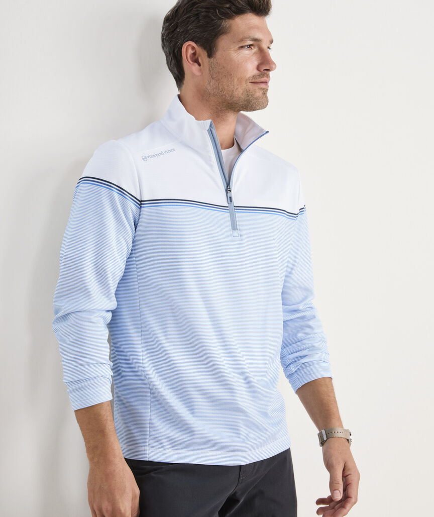 Vineyard Vines Striped Sankaty Quarter-Zip