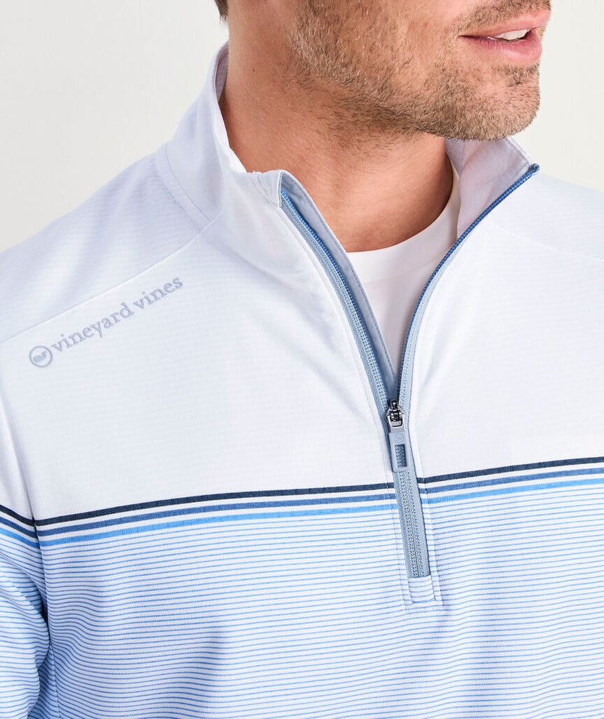 Vineyard Vines Striped Sankaty Quarter-Zip