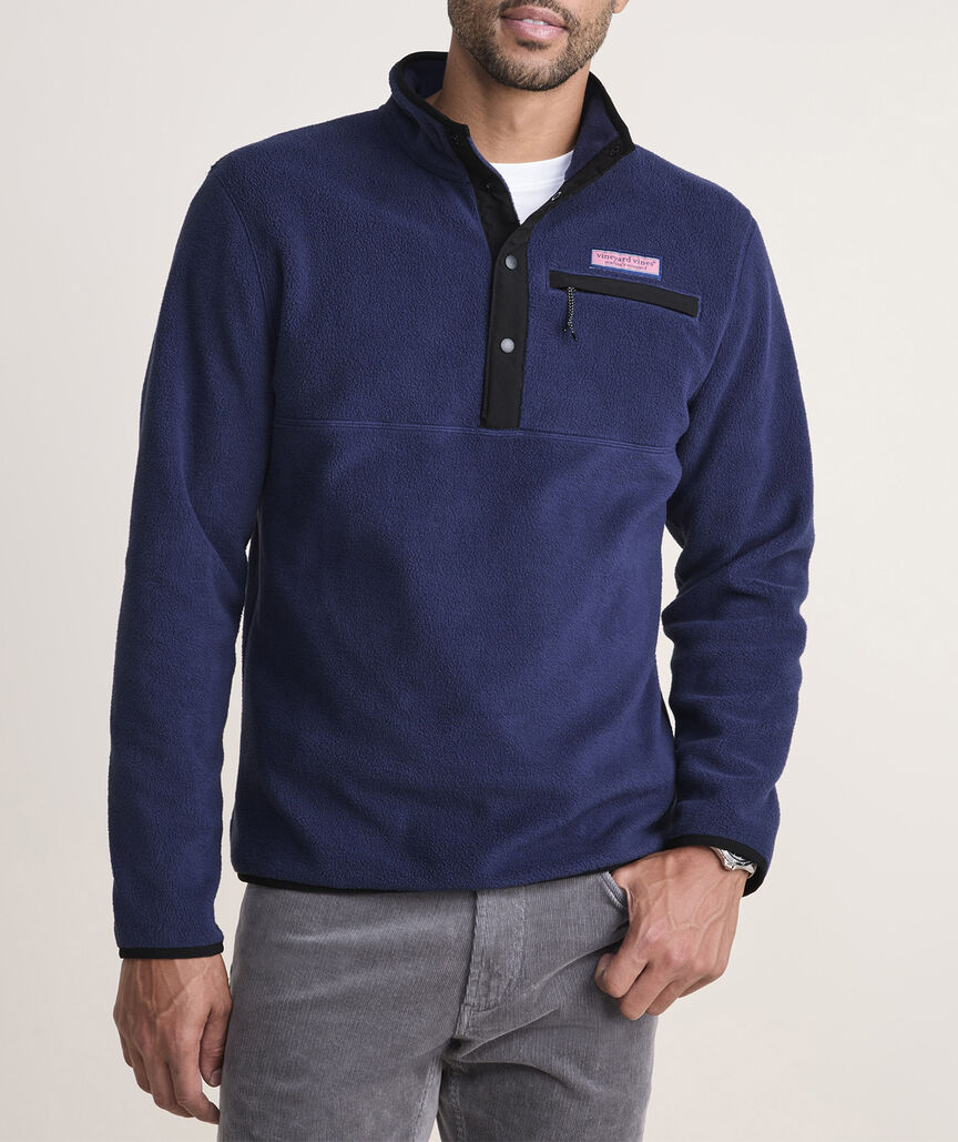 Vineyard Vines Harbor Fleece Quarter-Snap