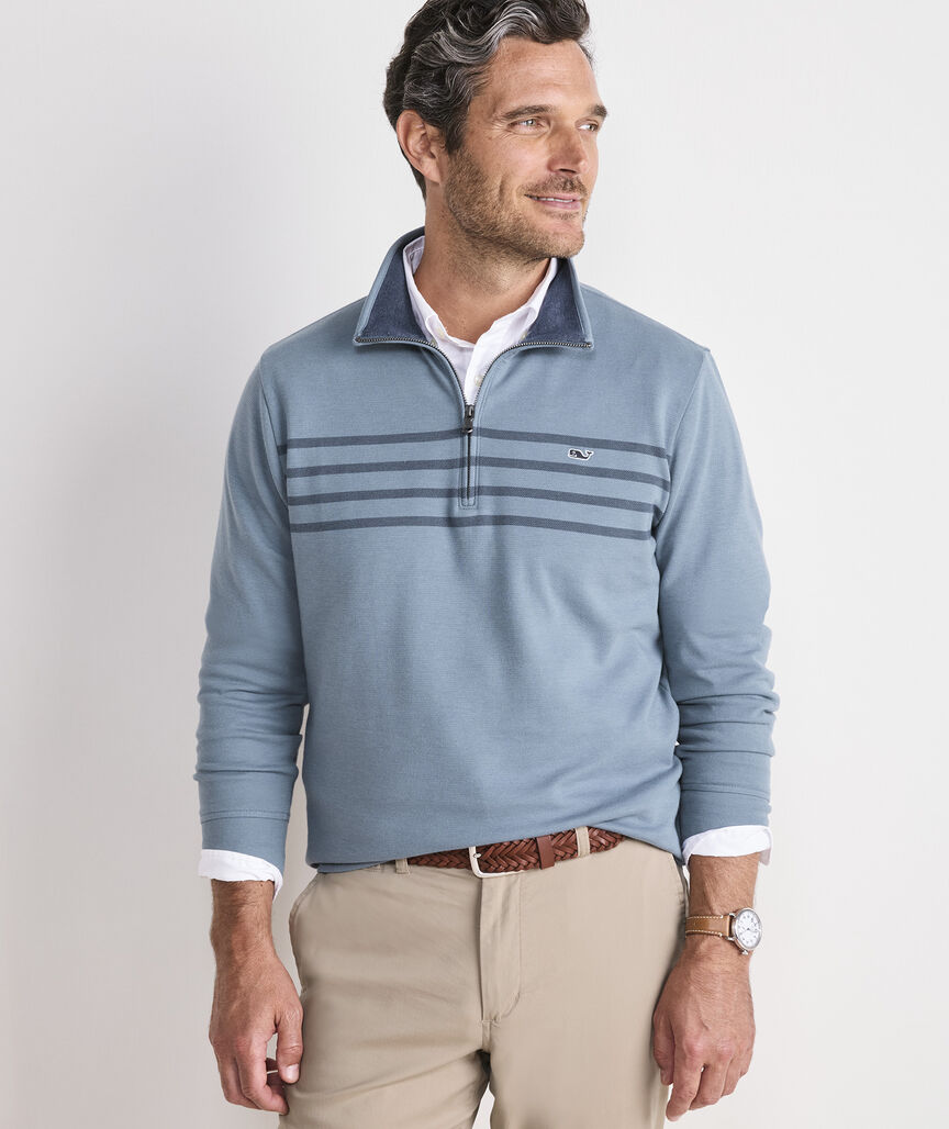 Vineyard Vines Breton Stripe Saltwater Quarter-Zip
