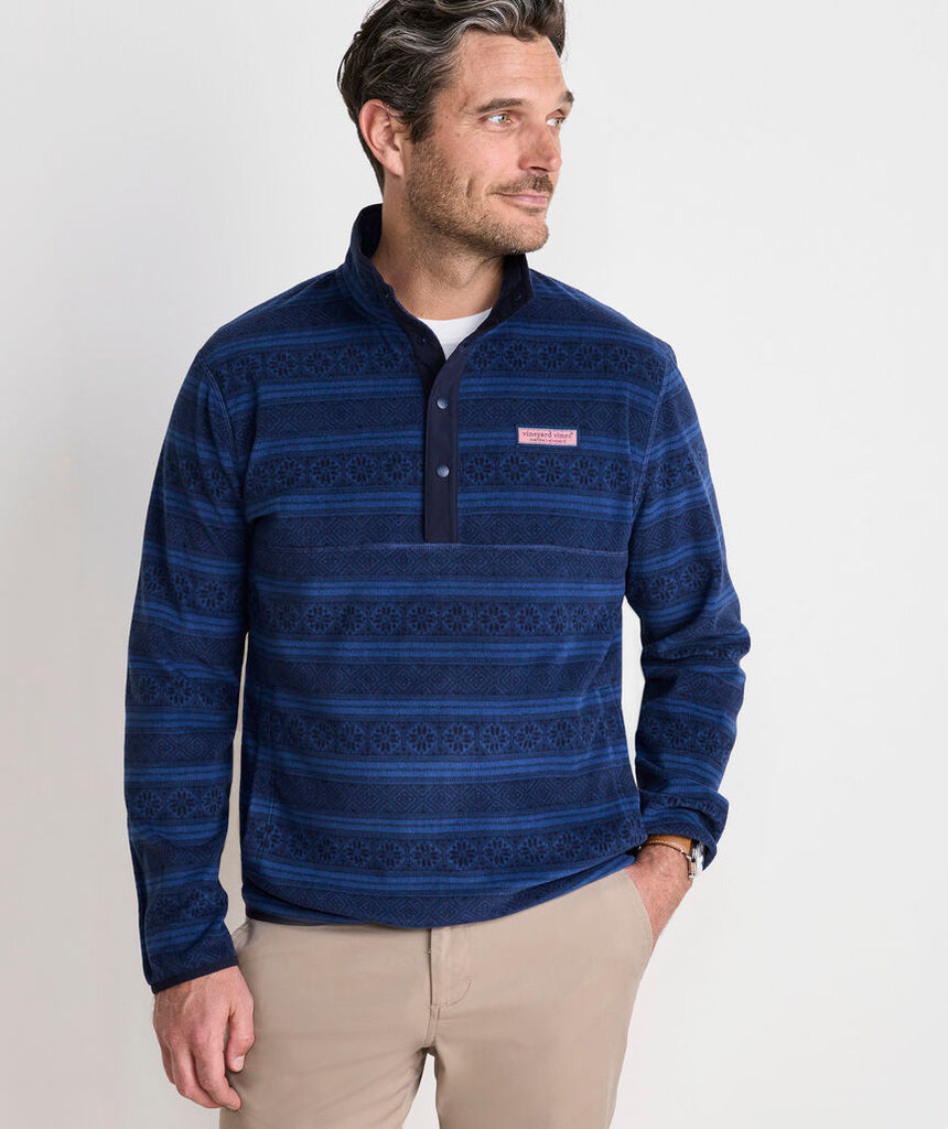 Vineyard Vines Harbor Fleece Quarter-Snap