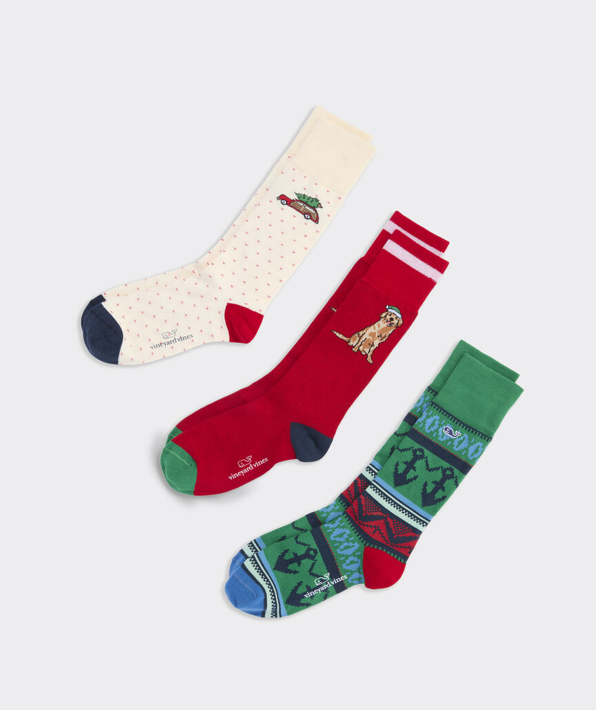 Vineyard Vines Holiday Icons 3-Pack Socks