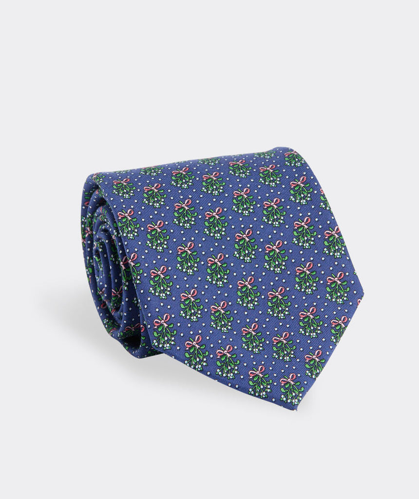 Vineyard Vines Mistletoe Silk Tie