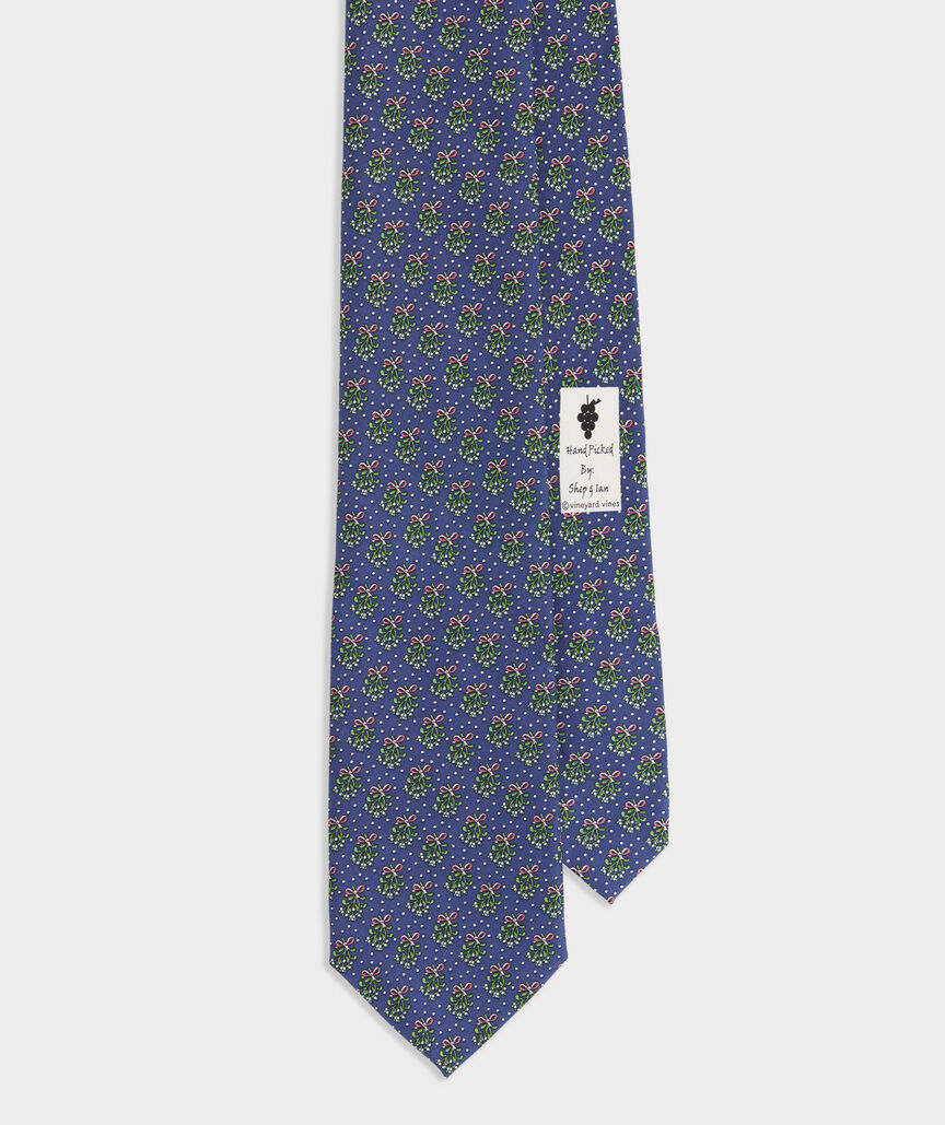 Vineyard Vines Mistletoe Silk Tie