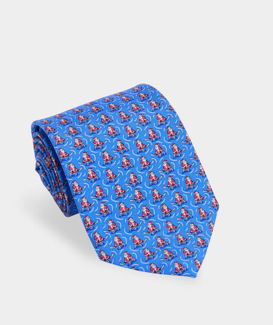 Vineyard Vines Hockey Santa Silk Tie