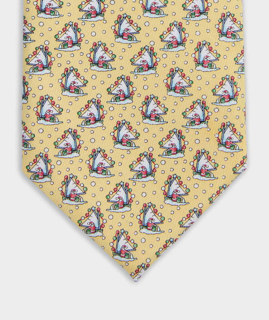 Vineyard Vines Sailing Santa Silk Tie