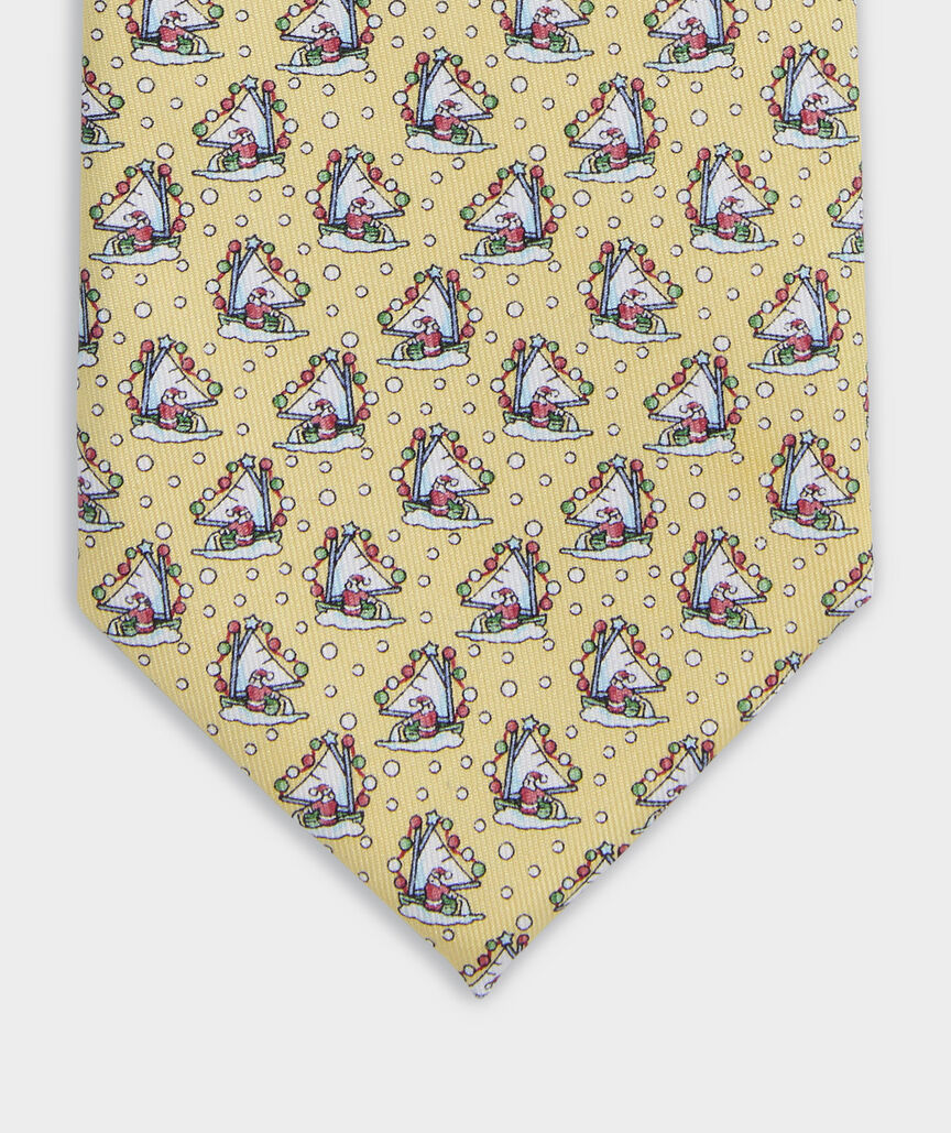 Vineyard Vines Sailing Santa Silk Tie