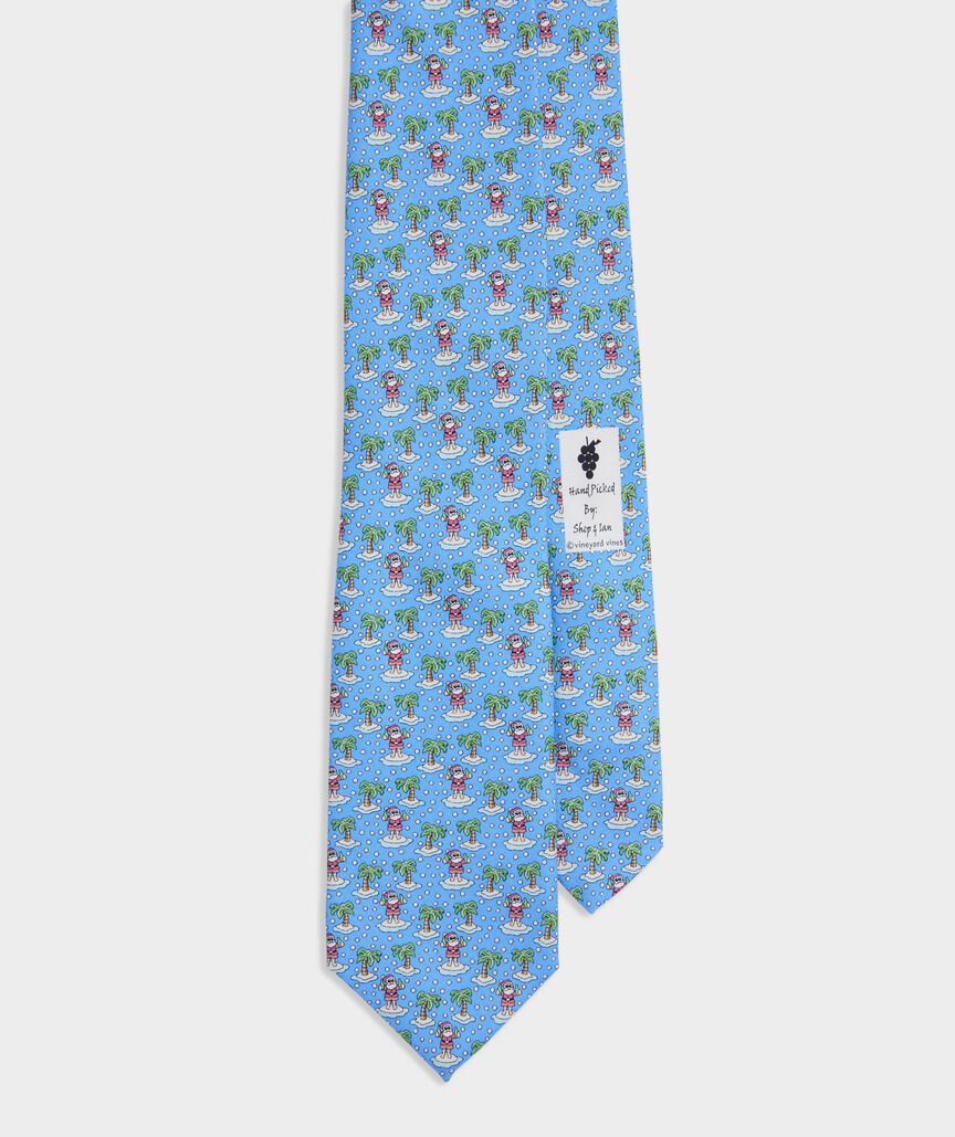 Vineyard Vines Let It Snow Anywhere But Here Silk Tie