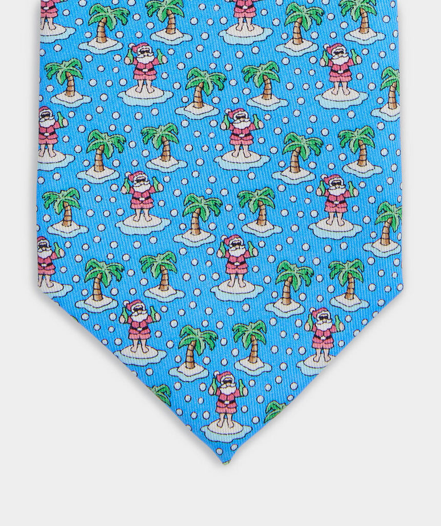 Vineyard Vines Let It Snow Anywhere But Here Silk Tie