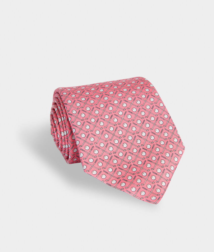 Vineyard Vines Golf Clubs Silk Tie