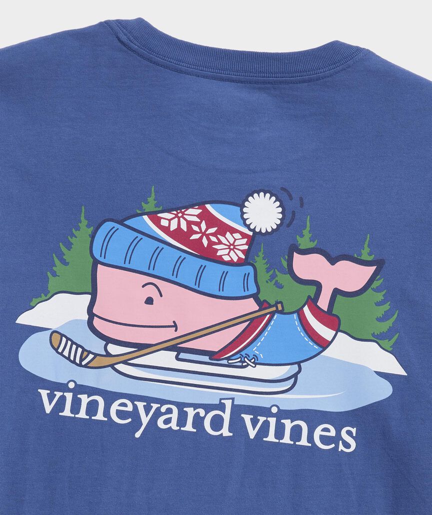 Vineyard Vines Pond Hockey Whale Long-Sleeve Pocket Tee