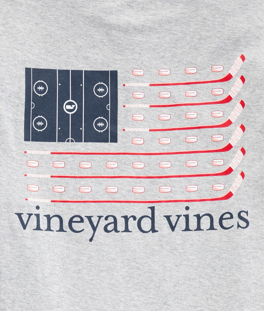 Vineyard Vines Hockey Flag Long-Sleeve Pocket Tee