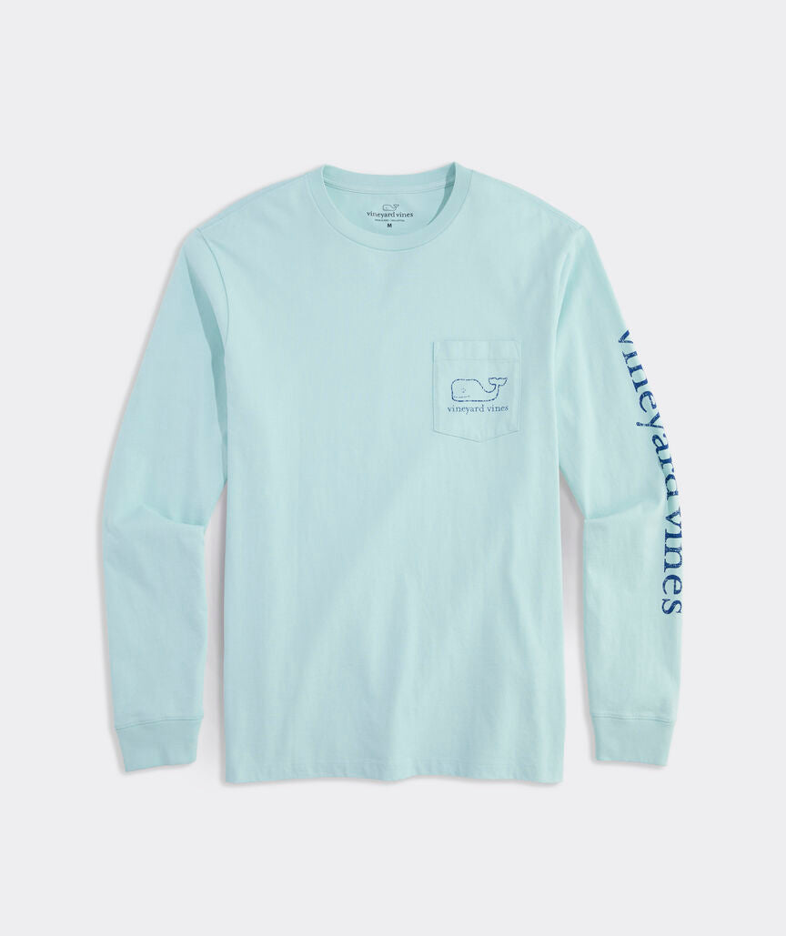Vineyard Vines Vintage Whale Long-Sleeve Pocket Tee