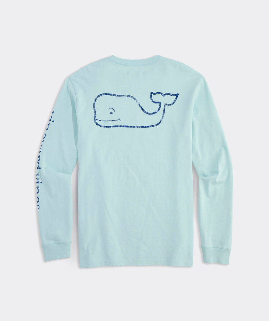 Vineyard Vines Vintage Whale Long-Sleeve Pocket Tee