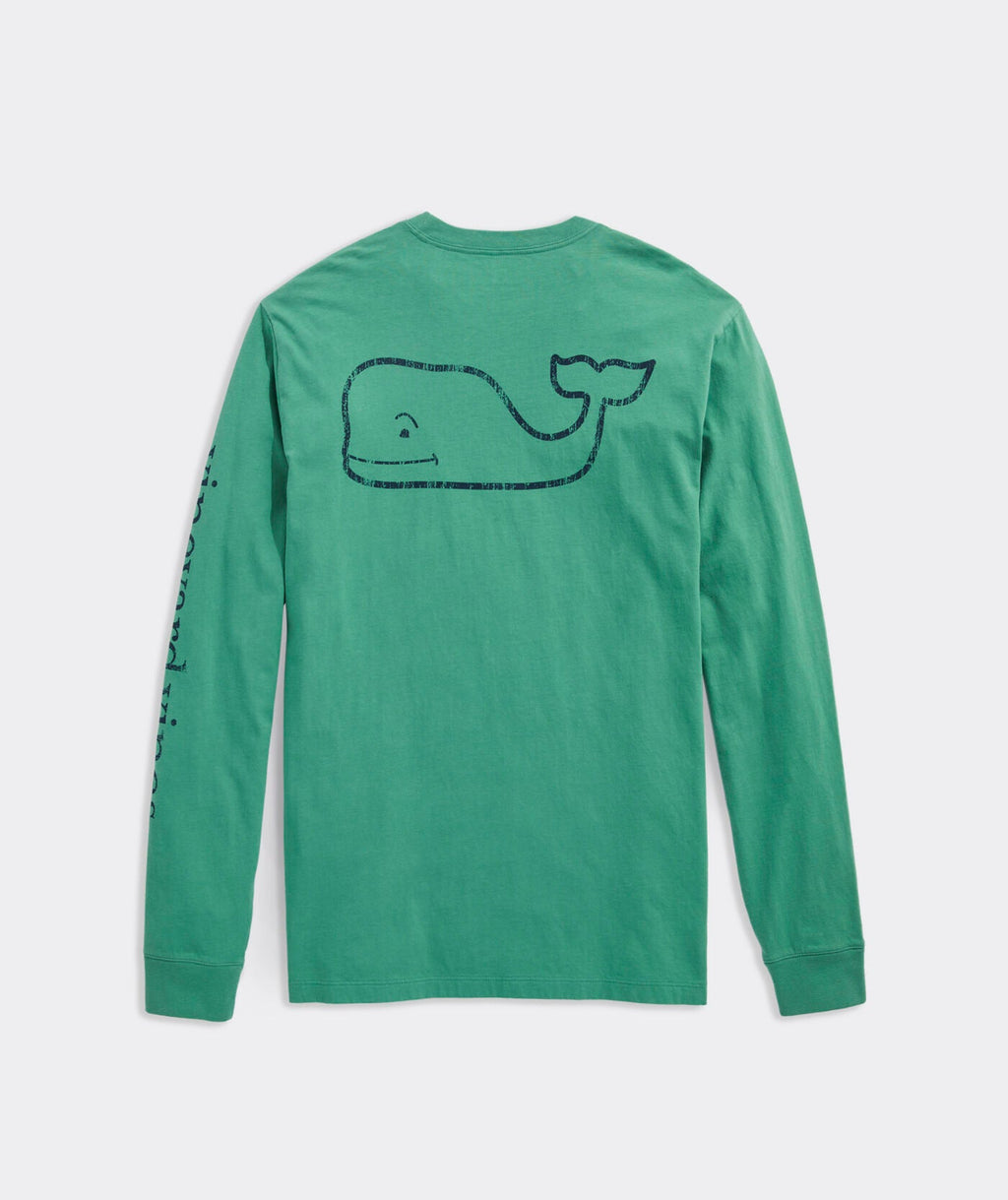Vineyard Vines Vintage Whale Long-Sleeve Pocket Tee