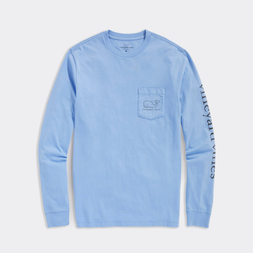 Vineyard Vines Vintage Whale Long-Sleeve Pocket Tee