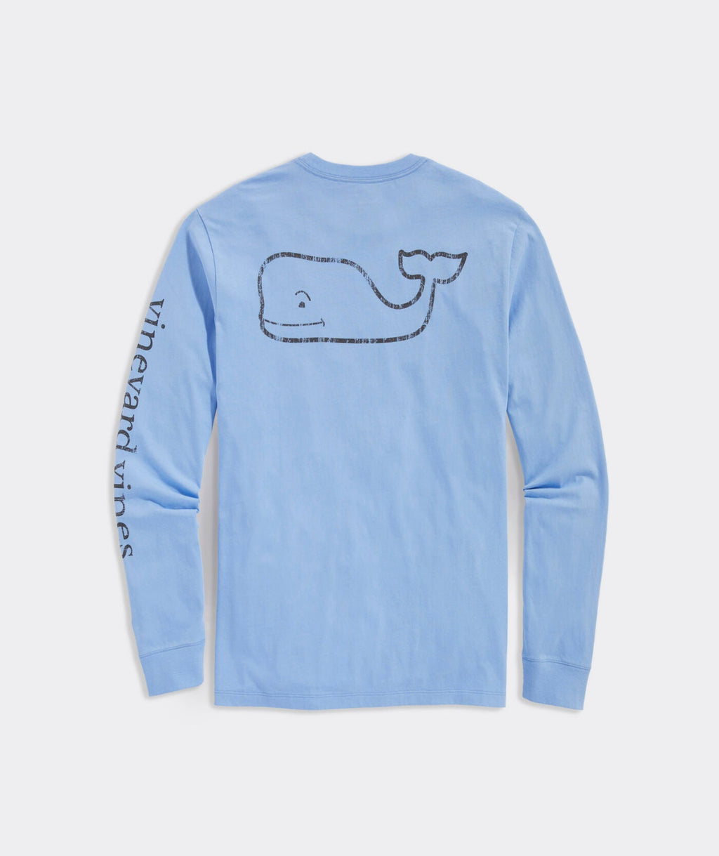 Vineyard Vines Vintage Whale Long-Sleeve Pocket Tee