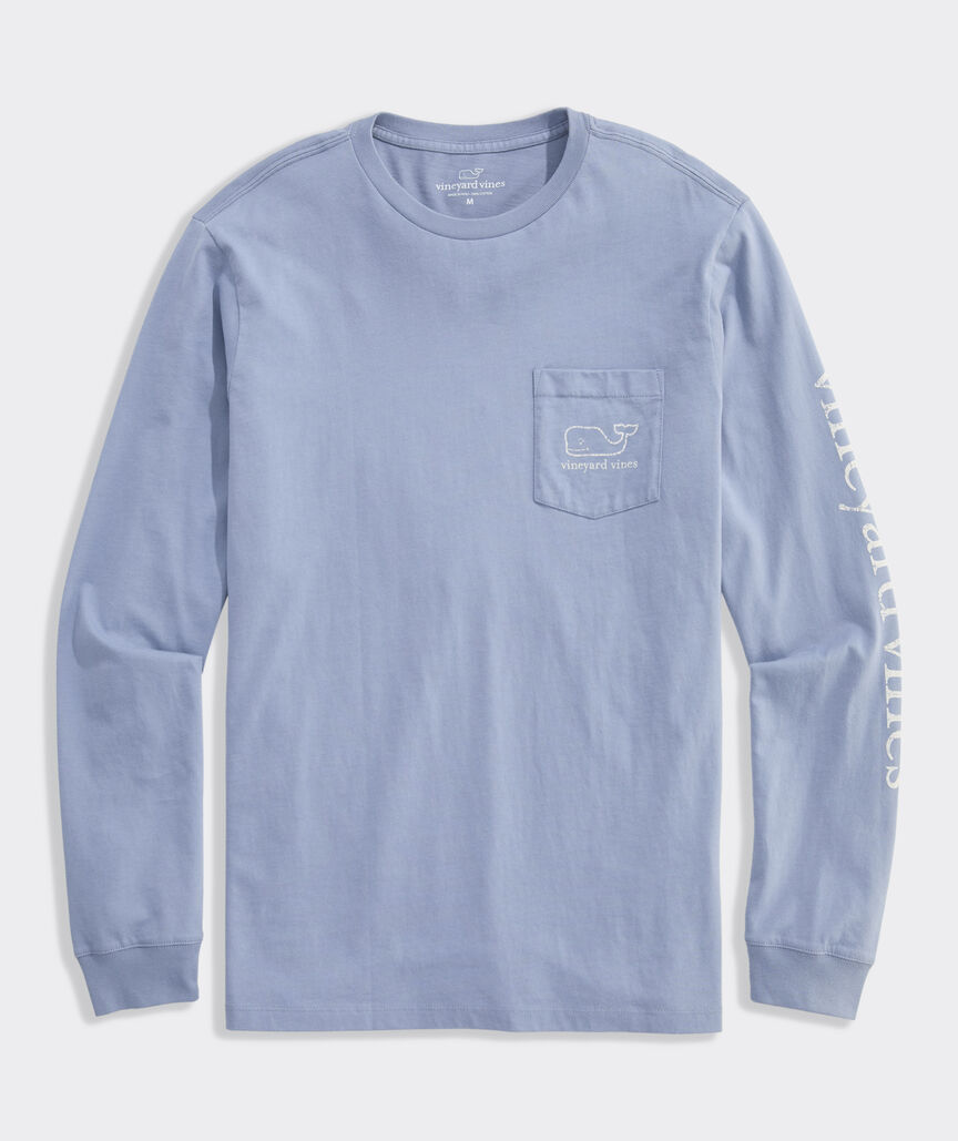 Vineyard Vines Vintage Whale Long-Sleeve Pocket Tee