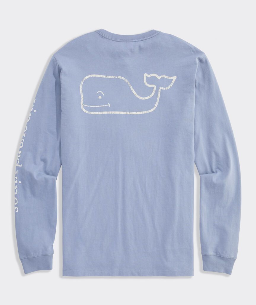 Vineyard Vines Vintage Whale Long-Sleeve Pocket Tee