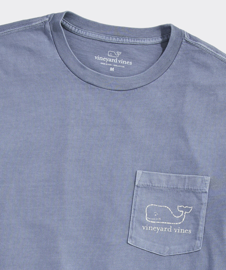 Vineyard Vines Garment-Dyed Vintage Whale Long-Sleeve Pocket Tee