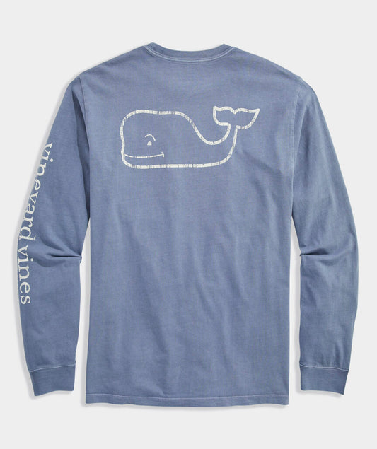 Vineyard Vines Garment-Dyed Vintage Whale Long-Sleeve Pocket Tee