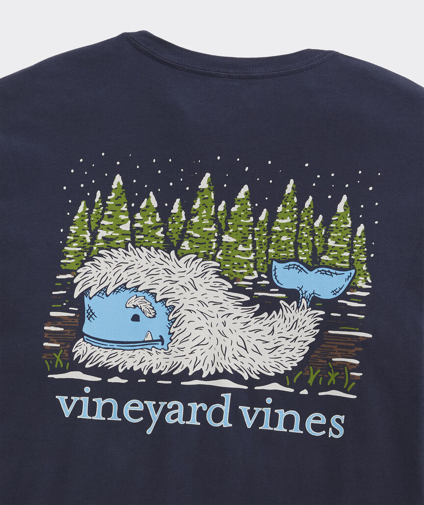 Vineyard Vines Yeti Whale Long-Sleeve Pocket Tee