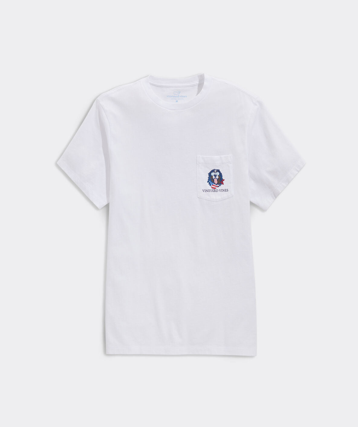 Vineyard Vines USA Flag Mountain Dog Short-Sleeve Pocket Tee