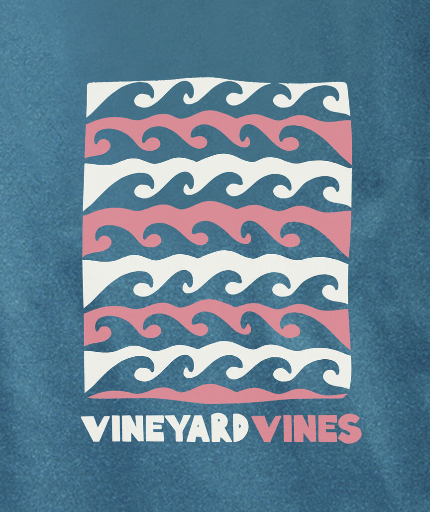 Vineyard Vines Graphic Waves Long-Sleeve Dunes Tee