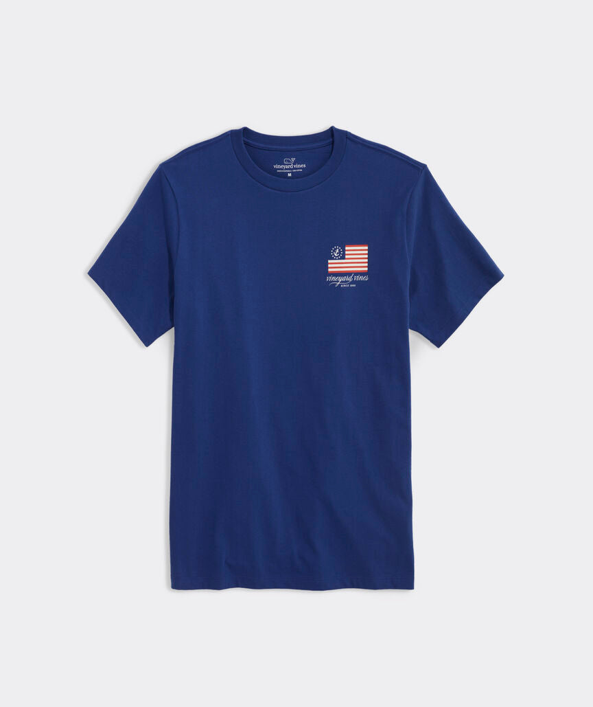 Vineyard Vines USA Anchor Flag Short-Sleeve Tee