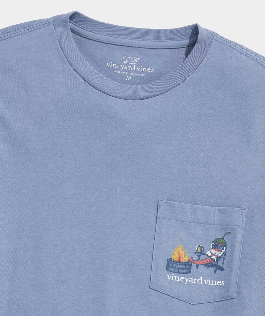 Vineyard Vines Chilly Peppers Long-Sleeve Pocket Tee