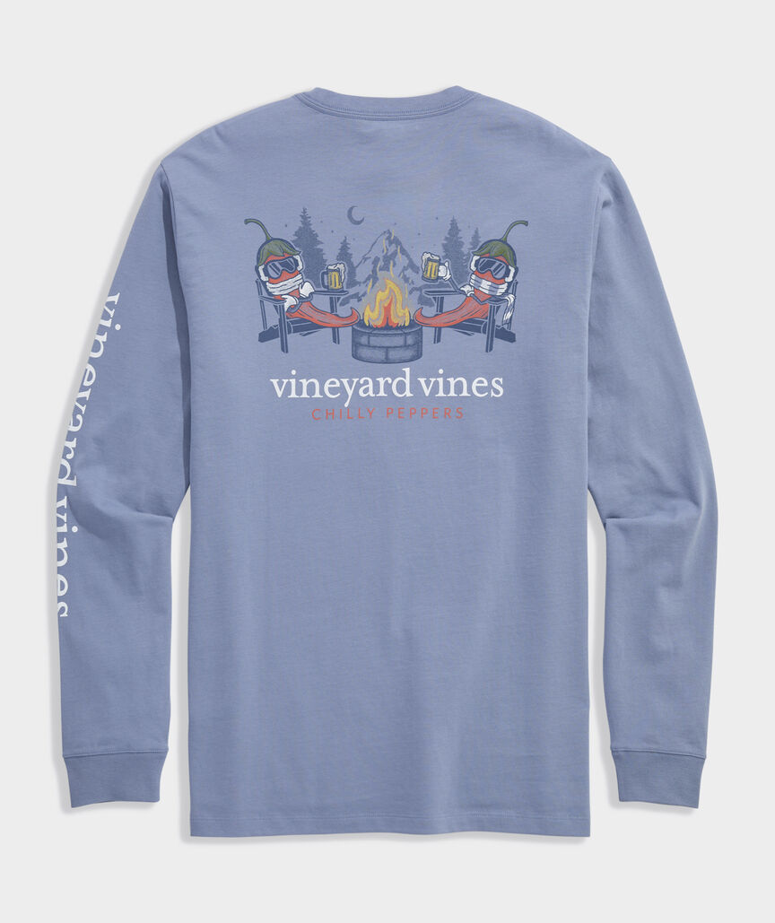Vineyard Vines Chilly Peppers Long-Sleeve Pocket Tee