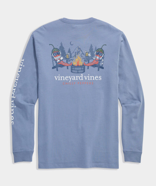 Vineyard Vines Chilly Peppers Long-Sleeve Pocket Tee