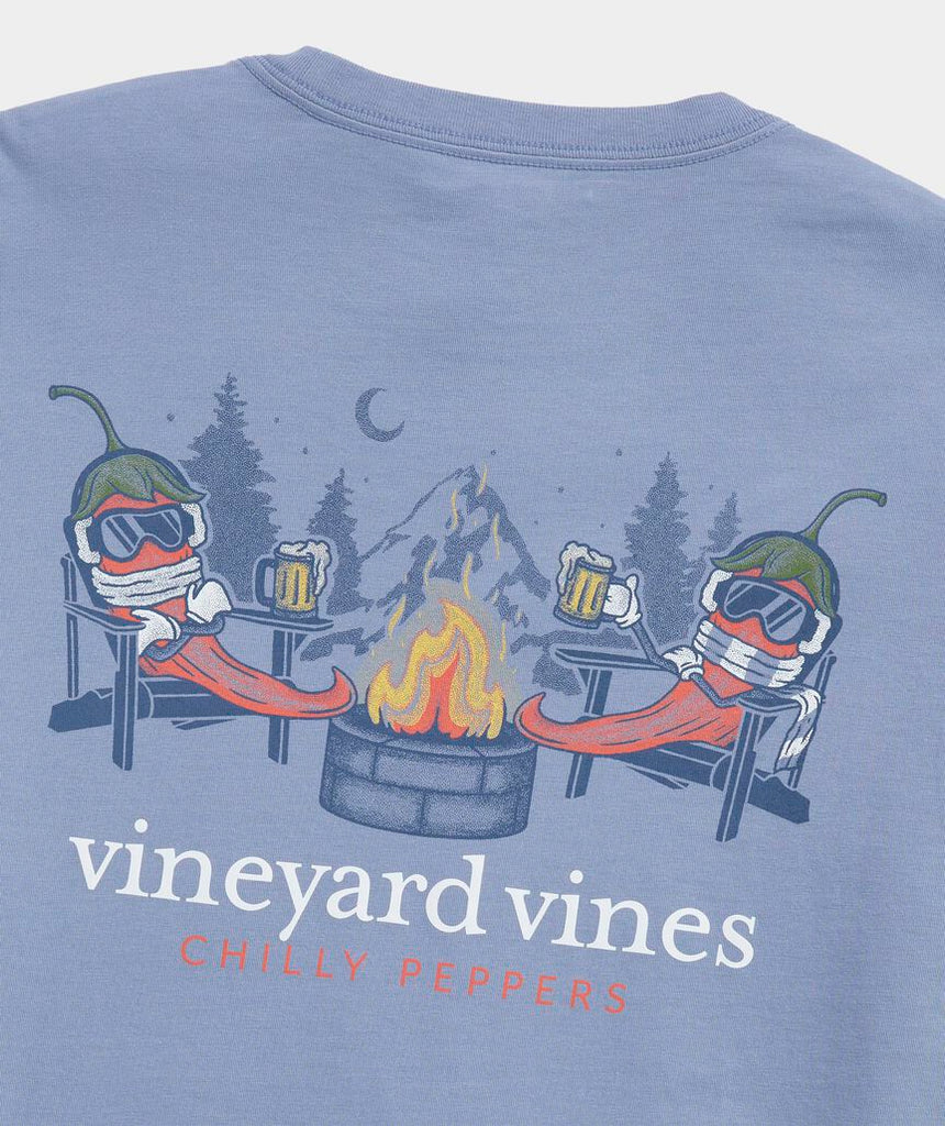 Vineyard Vines Chilly Peppers Long-Sleeve Pocket Tee