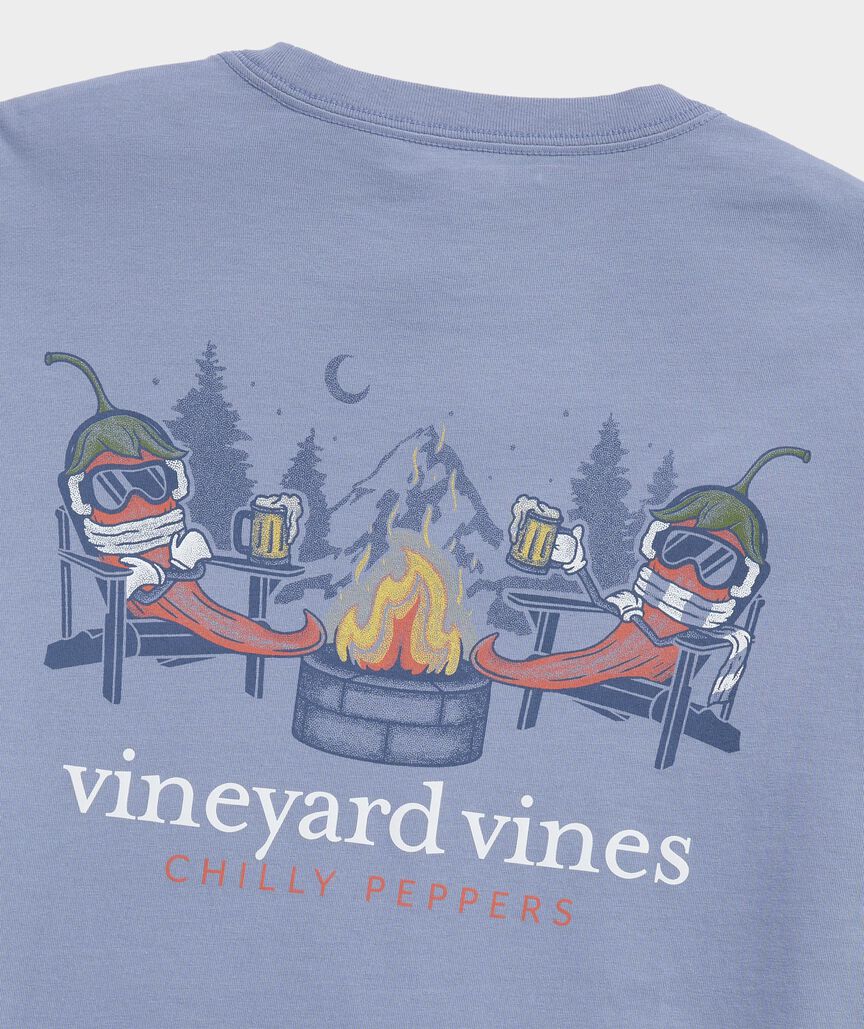 Vineyard Vines Chilly Peppers Long-Sleeve Pocket Tee