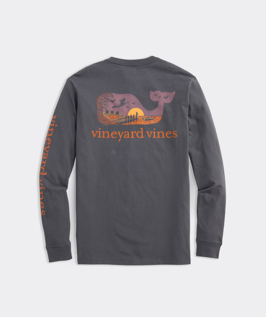 Vineyard Vines Halloween Whale Long-Sleeve Tee