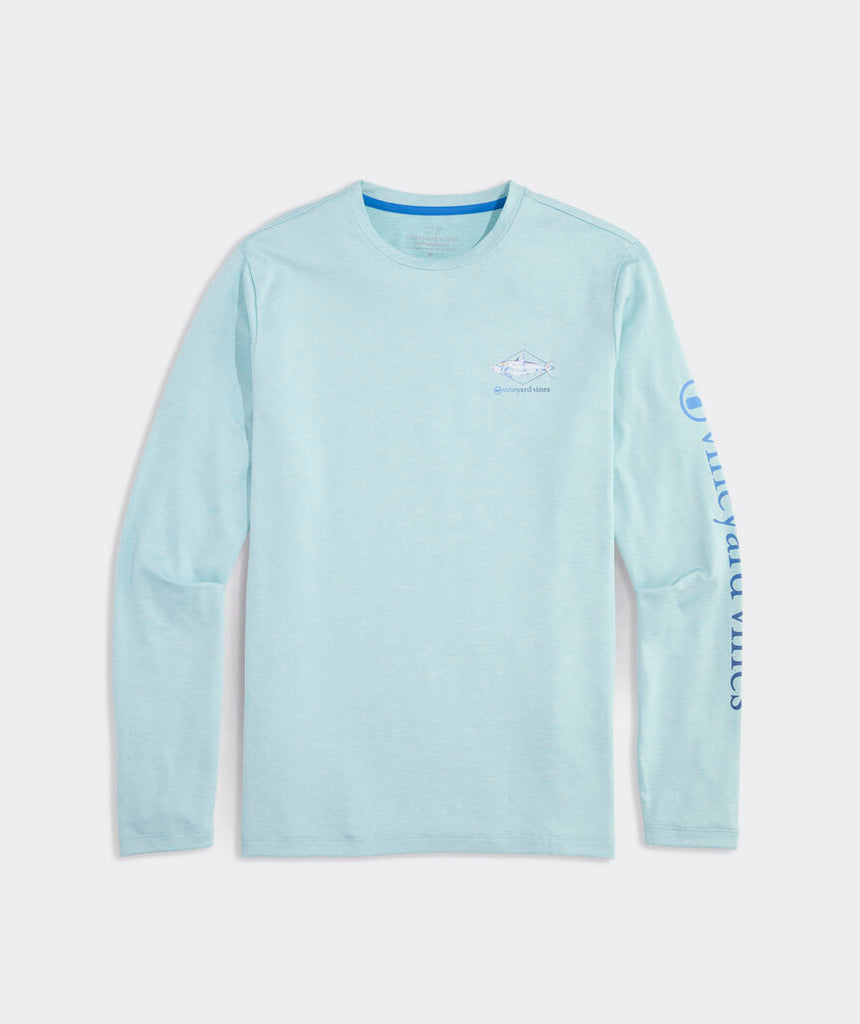 Vineyard Vines Painted Bonefish Long-Sleeve Harbor Performance Tee