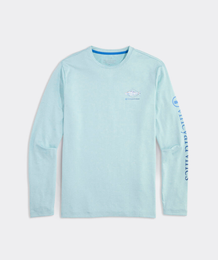 Vineyard Vines Painted Bonefish Long-Sleeve Harbor Performance Tee