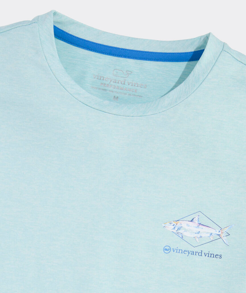 Vineyard Vines Painted Bonefish Long-Sleeve Harbor Performance Tee