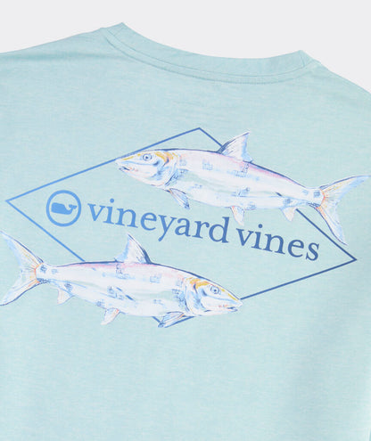 Vineyard Vines Painted Bonefish Long-Sleeve Harbor Performance Tee