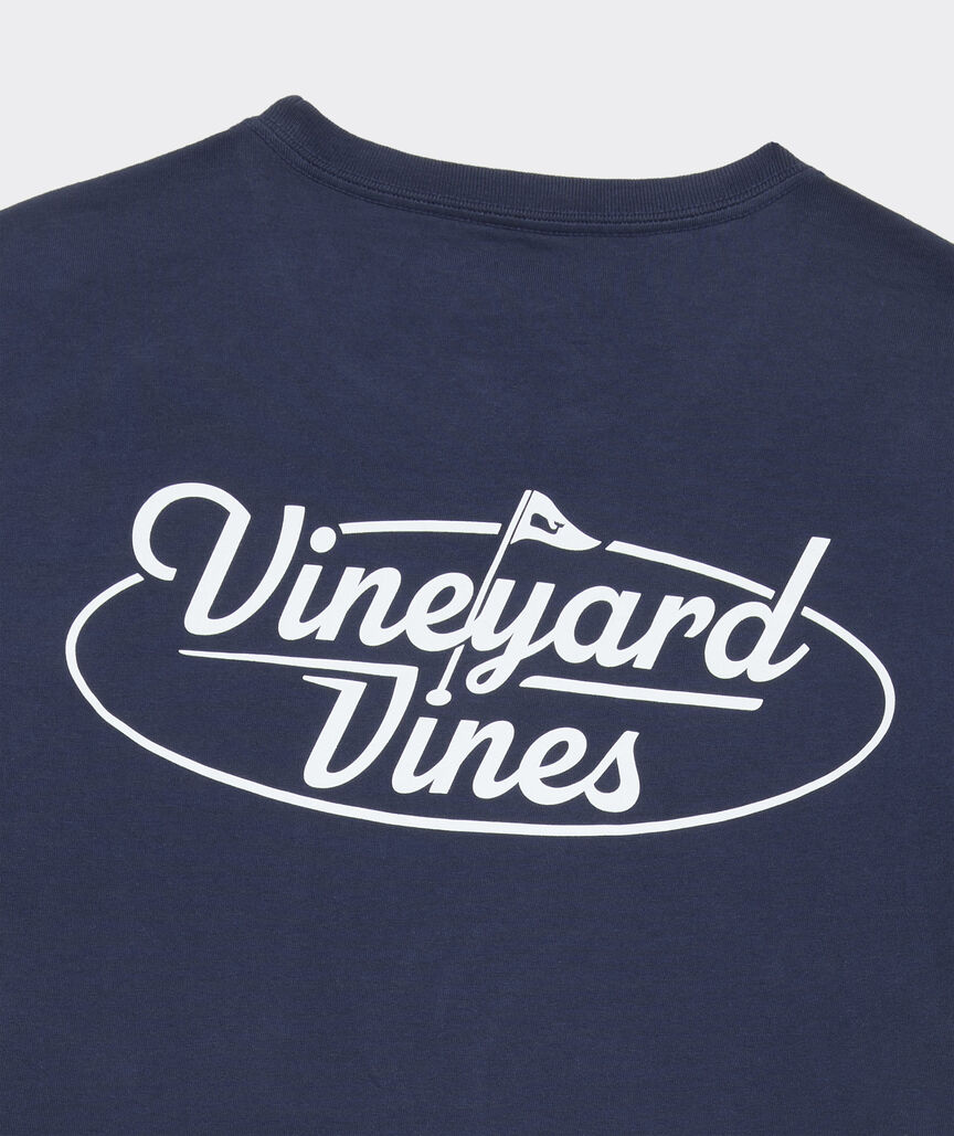 Vineyard Vines Golf Flag Long-Sleeve Pocket Tee