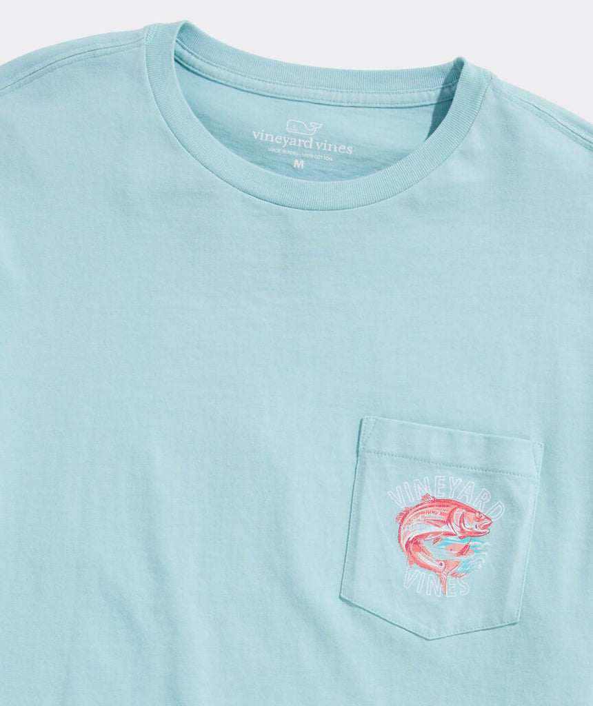 Vineyard Vines Painted Redfish Short-Sleeve Pocket Tee