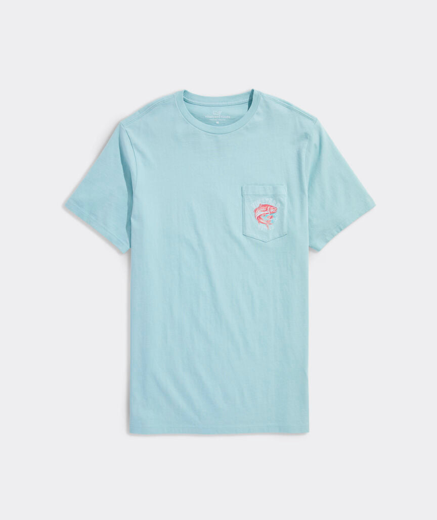 Vineyard Vines Painted Redfish Short-Sleeve Pocket Tee