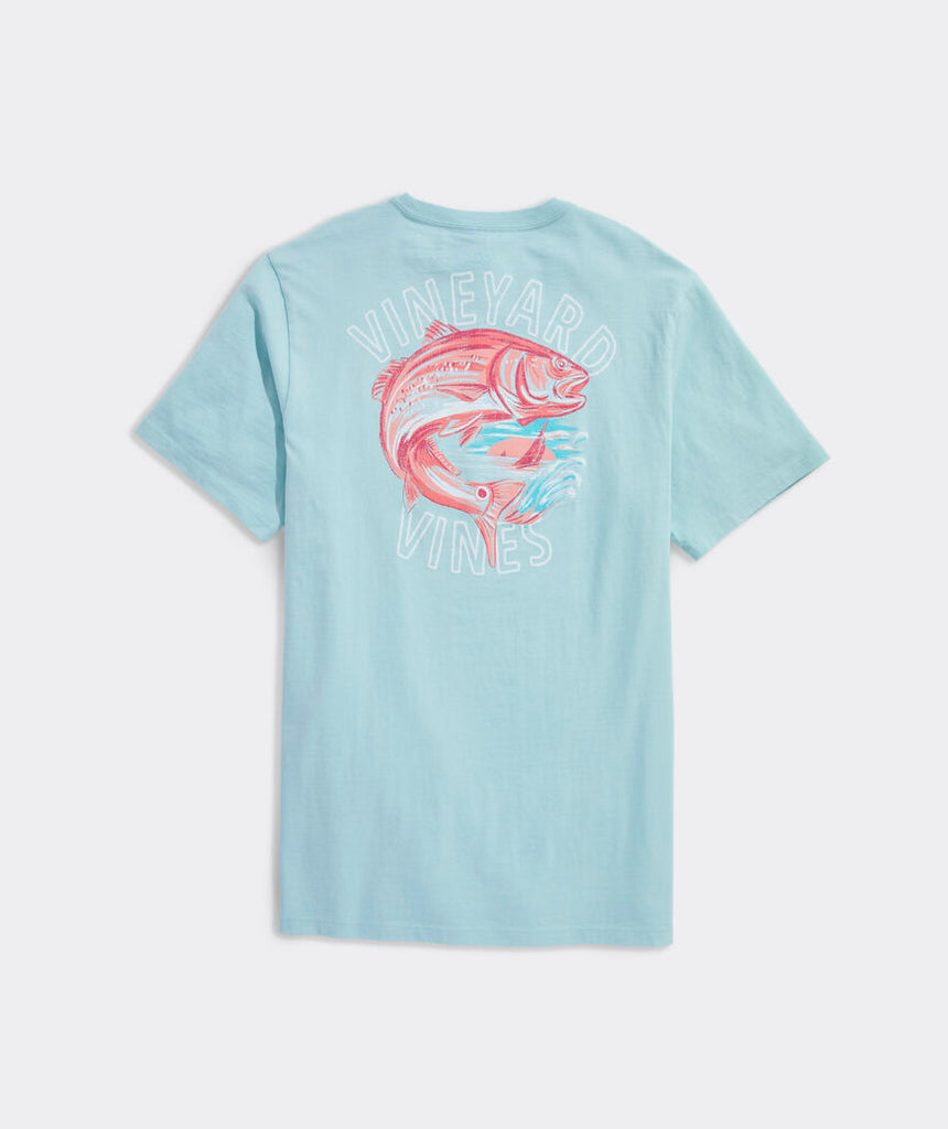 Vineyard Vines Painted Redfish Short-Sleeve Pocket Tee