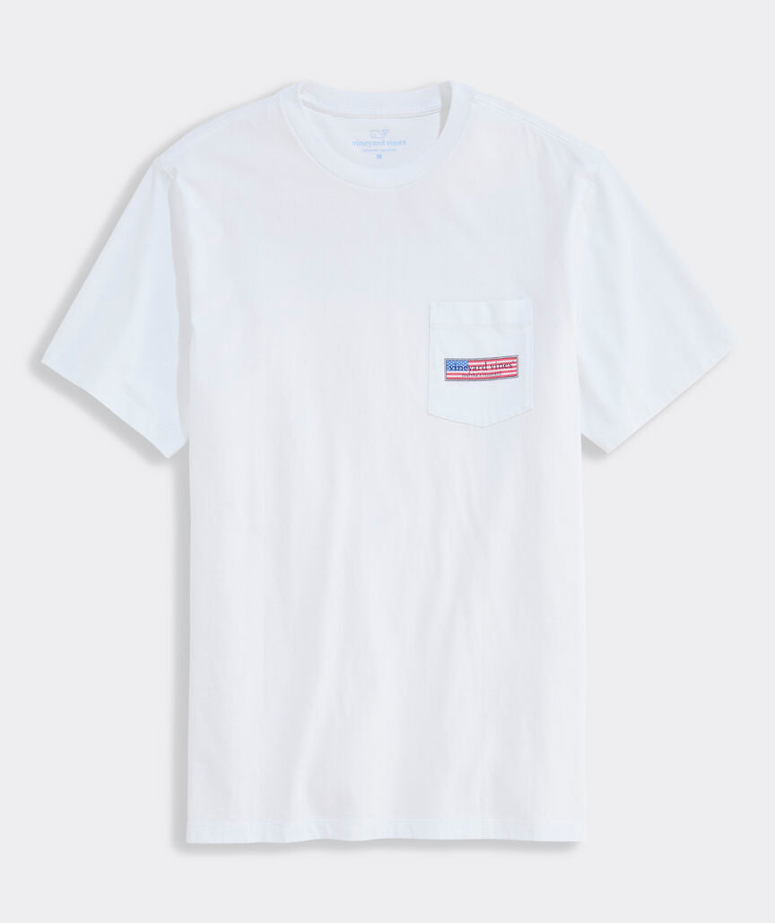 Vineyard Vines Classic USA Logo Box Short-Sleeve Pocket Tee