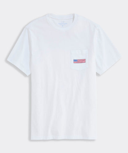 Vineyard Vines Classic USA Logo Box Short-Sleeve Pocket Tee