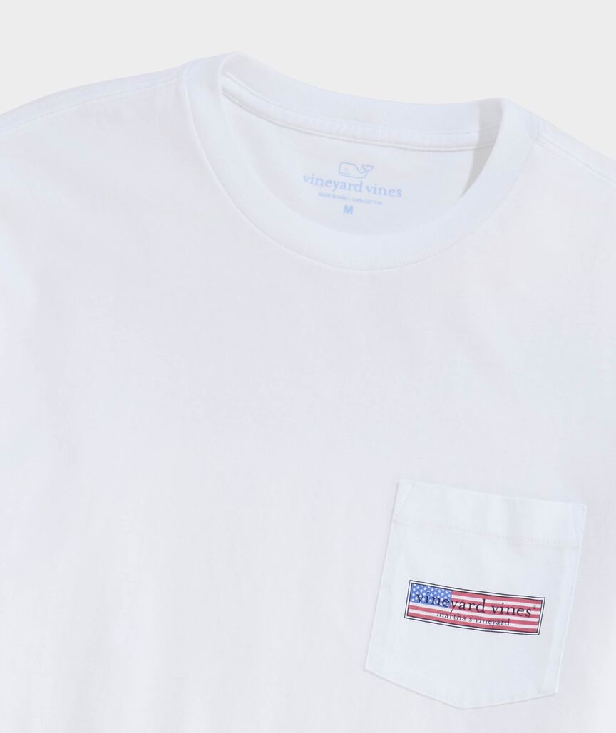 Vineyard Vines Classic USA Logo Box Short-Sleeve Pocket Tee