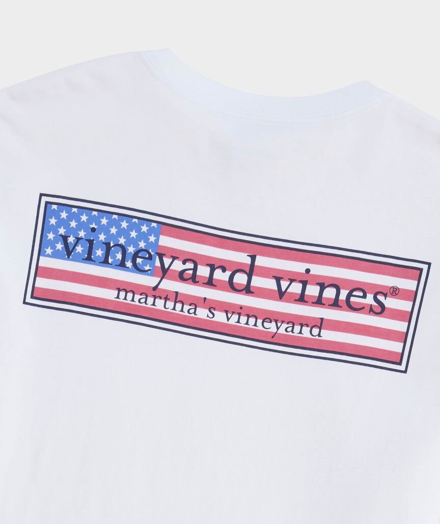 Vineyard Vines Classic USA Logo Box Short-Sleeve Pocket Tee