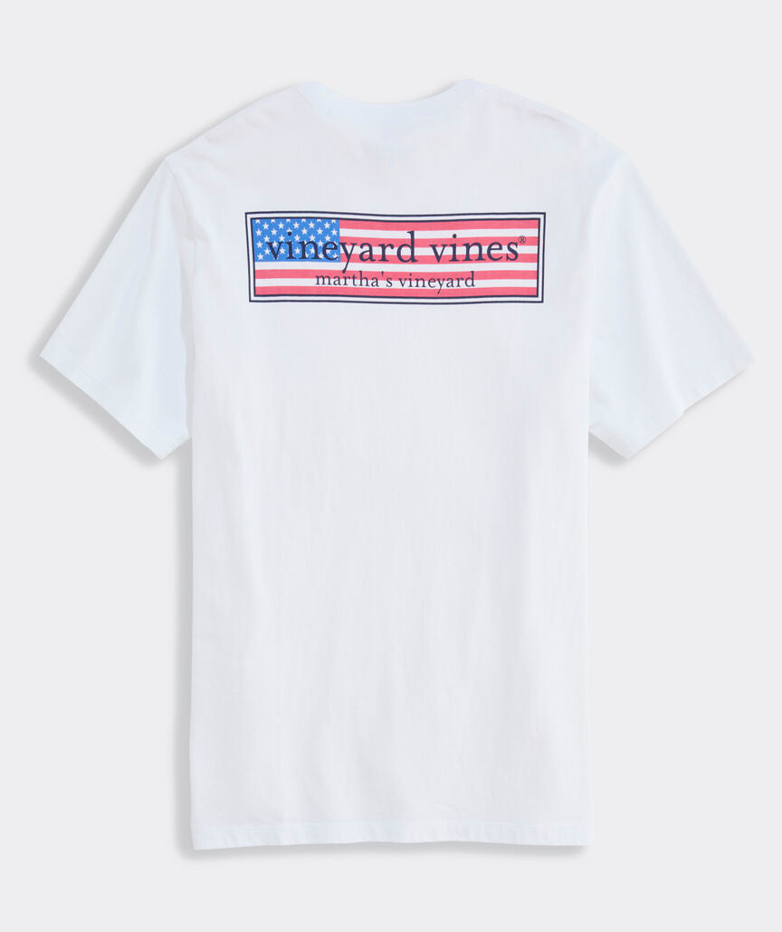 Vineyard Vines Classic USA Logo Box Short-Sleeve Pocket Tee