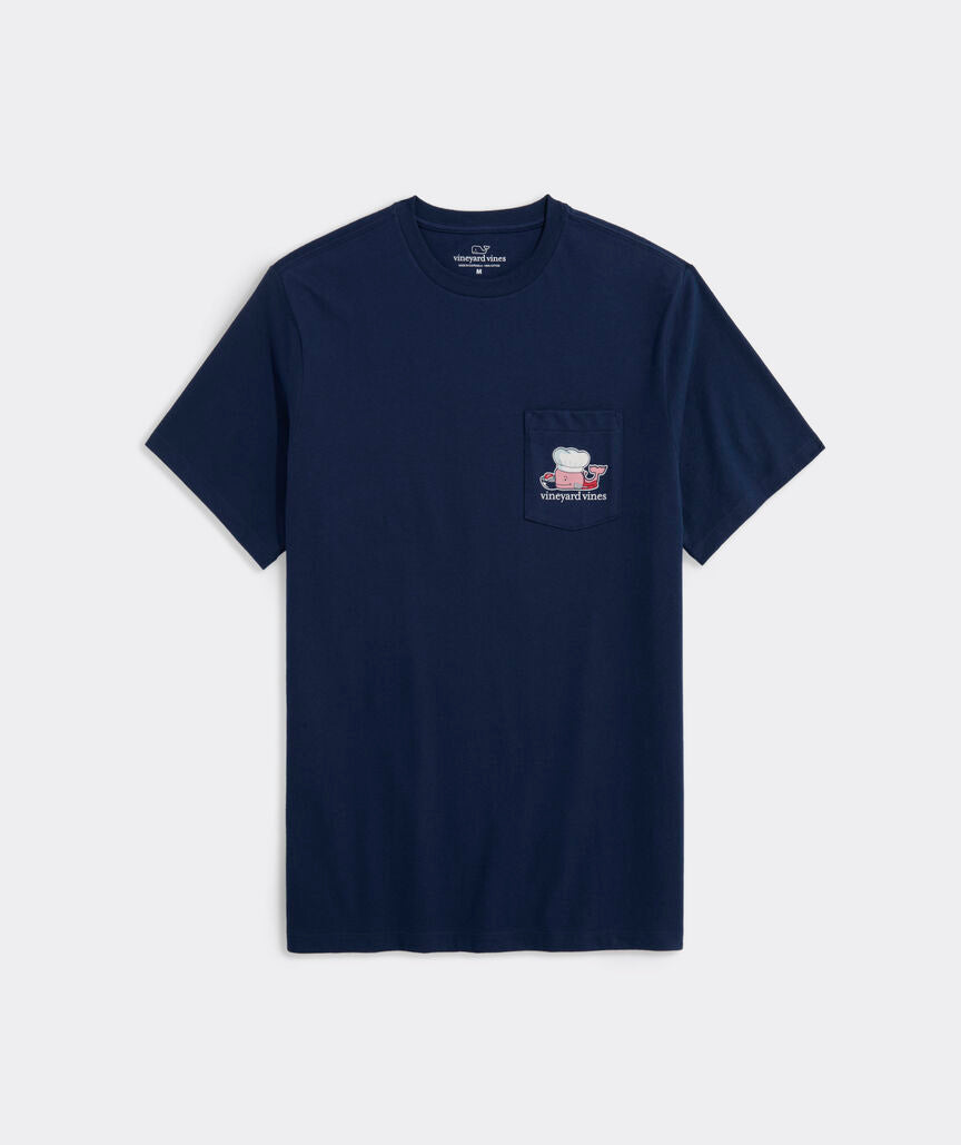 Vineyard Vines Fathers Day Grill Whale Short-Sleeve Pocket Tee