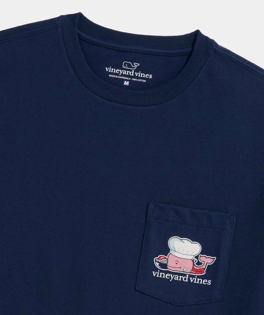 Vineyard Vines Fathers Day Grill Whale Short-Sleeve Pocket Tee